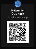 QR kód WhatsApp Nájemníci ČCE Kolín
